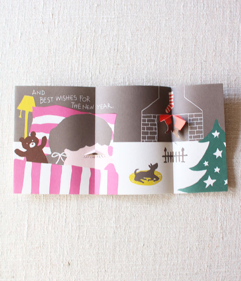 Holiday Pop-up Card {Chimney & A Girl}