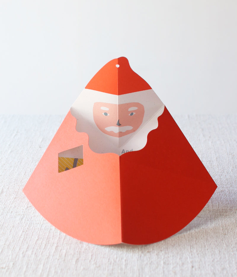 Holiday Pop-up Card {Daruma Santa}