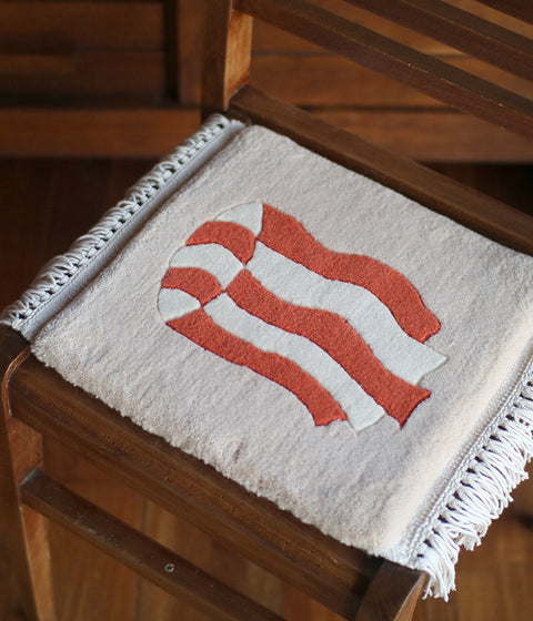 Yonezawa Dantsu Woven Wool Chair Mat {Windsock} - sold out