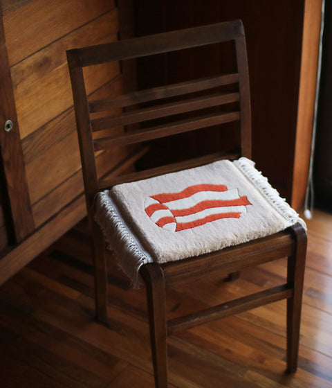 Yonezawa Dantsu Woven Wool Chair Mat {Windsock} - sold out