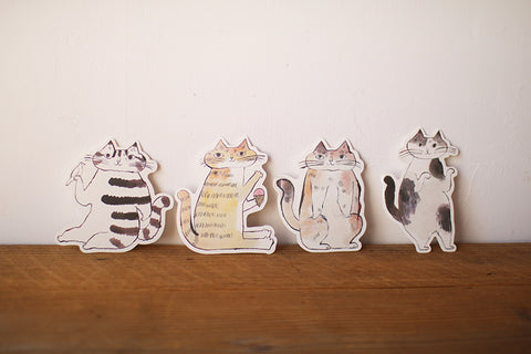 TORANEKO BONBON Cutout Cat Cards