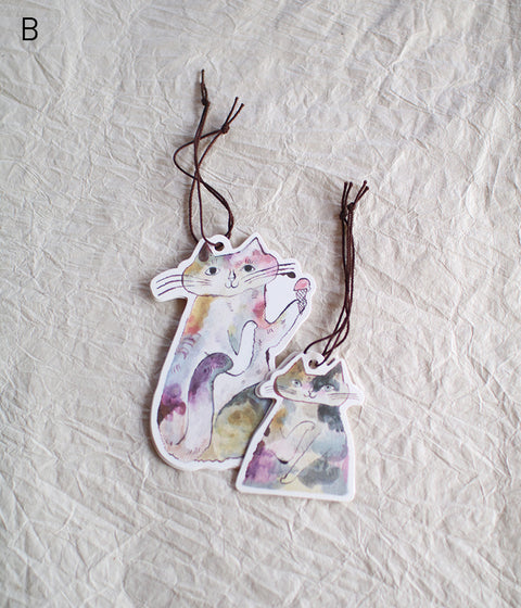 TORANEKO BONBON Cutout Cat Gift Tags