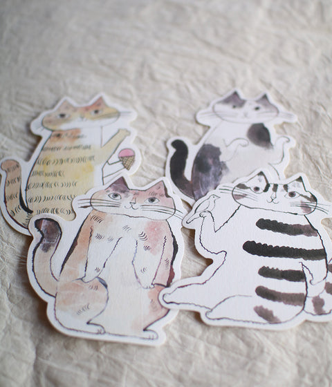 TORANEKO BONBON Cutout Cat Cards