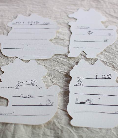 TORANEKO BONBON Cutout Cat Cards
