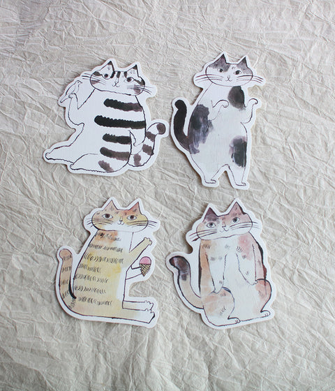 TORANEKO BONBON Cutout Cat Cards