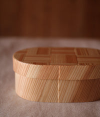 Bento Box Ajiro Pattern {Oval}