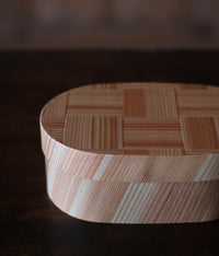 Bento Box Ajiro Pattern {Oval}