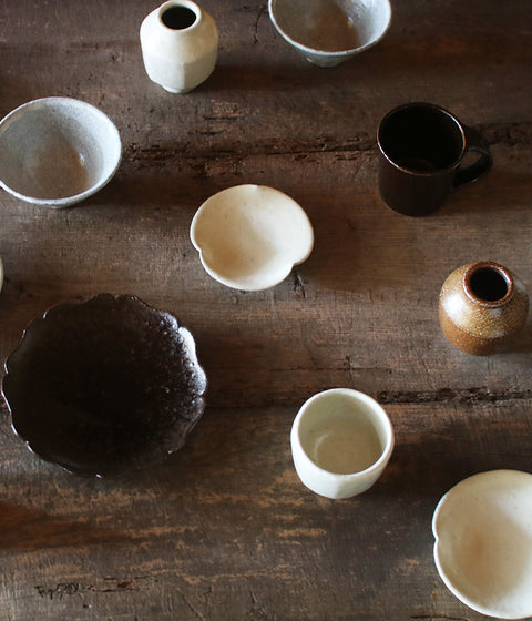 Dark Brown Pottery Mug (Black Glaze)