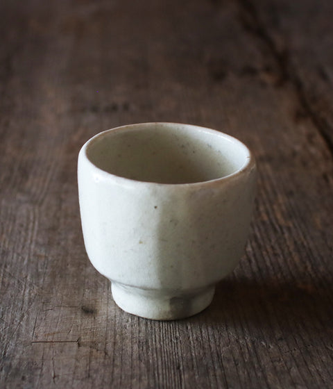 White Faceted Tumbler (Kohiki)