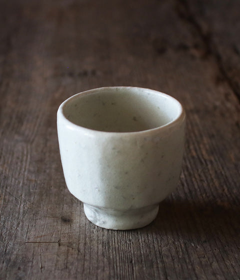 White Faceted Tumbler (Kohiki)
