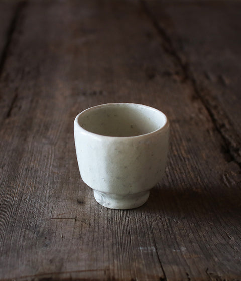 White Faceted Tumbler (Kohiki)