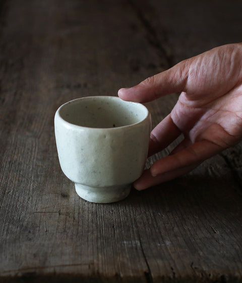 White Faceted Tumbler (Kohiki)
