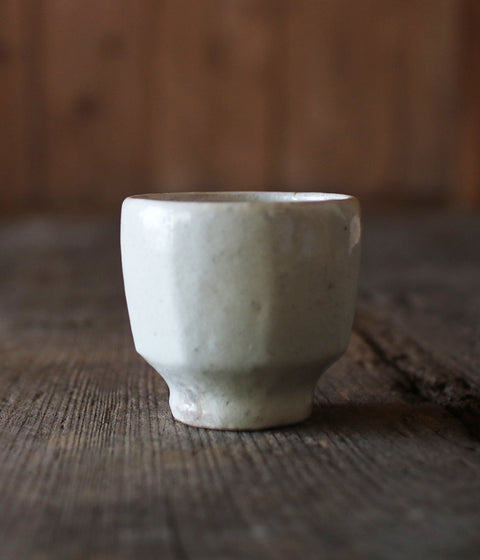 White Faceted Tumbler (Kohiki)