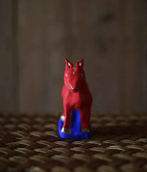 Yabase Clay Doll {Horse} Red