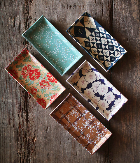 Chiyogami Paper Tray {Peony}