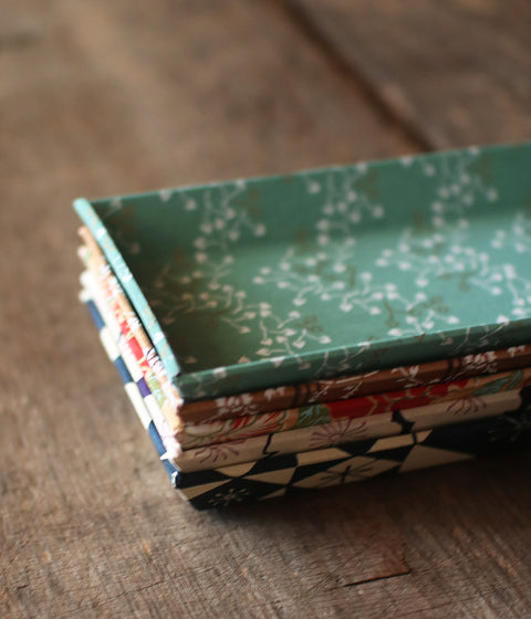 Chiyogami Paper Tray {Colored Glass}