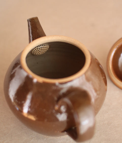 Brown Ceramic Tea Pot