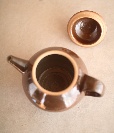 Brown Ceramic Tea Pot
