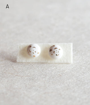 Kimiko Suzuki Porcelain Tablet Earrings [A]