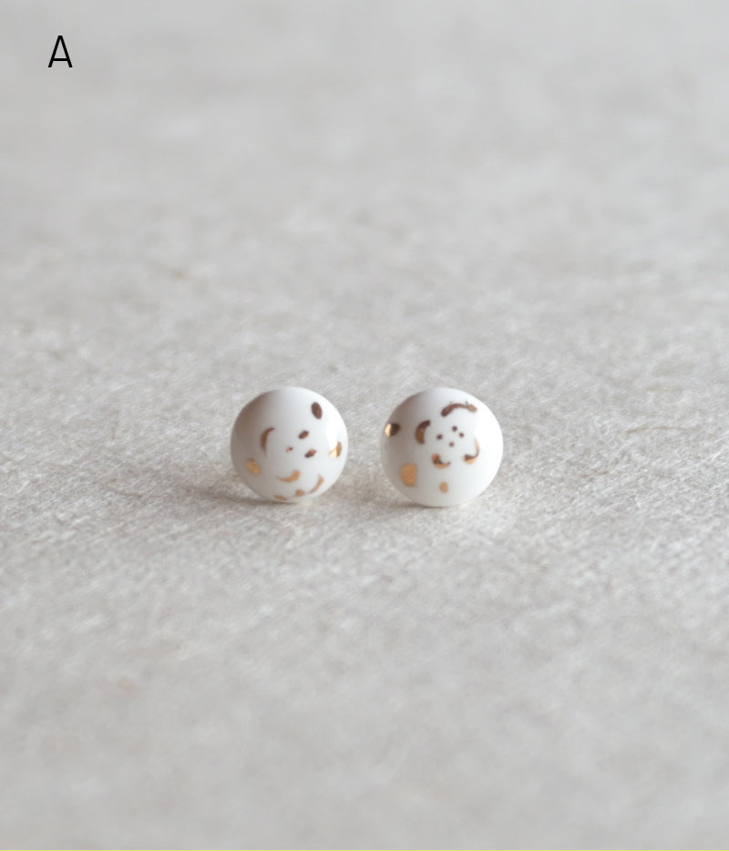 Kimiko Suzuki Porcelain Tablet Earrings [A]