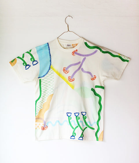 Natsuko Kozue Hand-Painted T-shirt {Plants} (10% OFF)