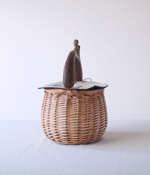 Squirrel Basket with Embroidery - sold out
