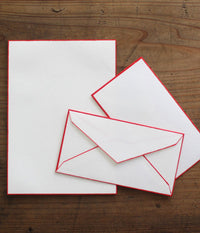 Colour Rimmed Washi Letter Set {Red} (ships in 1 week)