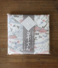 Shirayuki Towel {Okinawan Bingata - White}