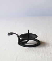 Hand-forged Iron Candle Holder with Handle (For candle size #1-5)