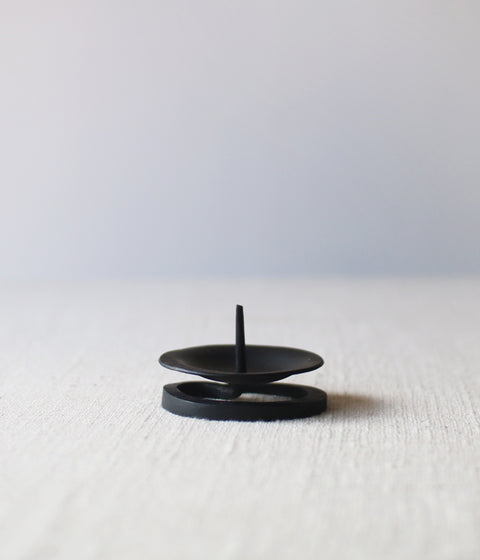 Hand-forged Iron Candle Holder Small (For candle size #1-5)