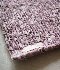 fog linen work linen knit floor mat