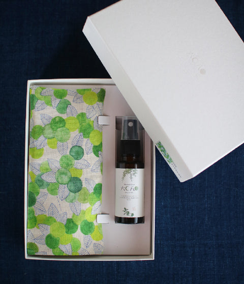 Warm Eye Pillow with Japanese Forest Mist {Flowers, Spring, and Rain}