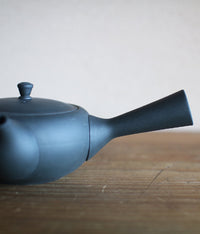 Oval Kyūsu Teapot with Side Handle