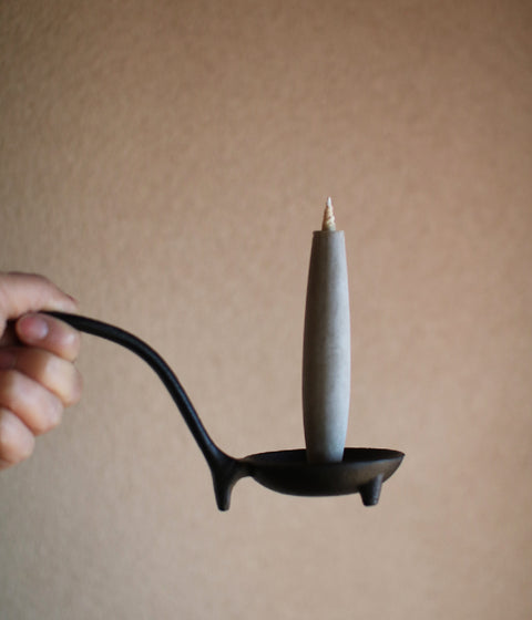 Cast Iron Candle Stand with handle