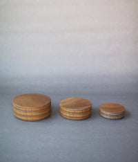 [SALE] Wooden Round Jubako Boxes