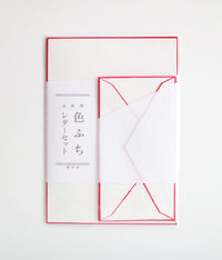 Colour Rimmed Washi Letter Set {Red} (ships in 1 week)