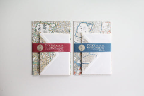 Edo Ancient Tokyo Map Letter Sets