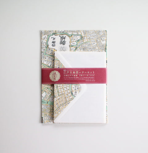 Edo Ancient Tokyo Map Letter Sets