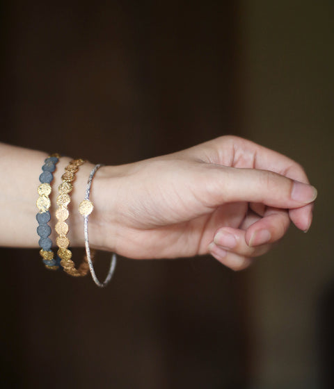 Jona 9 dots bangle / gold (ships in 1 week)
