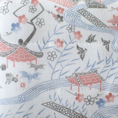 Shirayuki Towel {Okinawan Bingata - White}