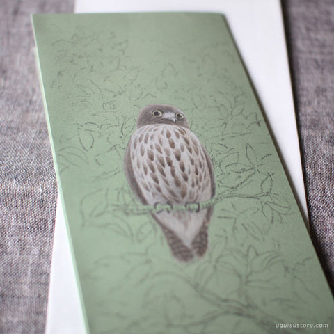 Tobidustry Pop-Up Bird Card {Brown Hawk Owl}