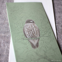 Tobidustry Pop-Up Bird Card {Brown Hawk Owl}
