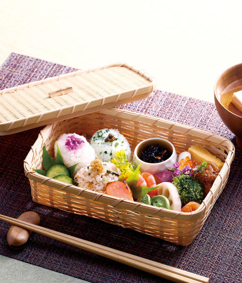 Handwoven Bamboo Serving Basket