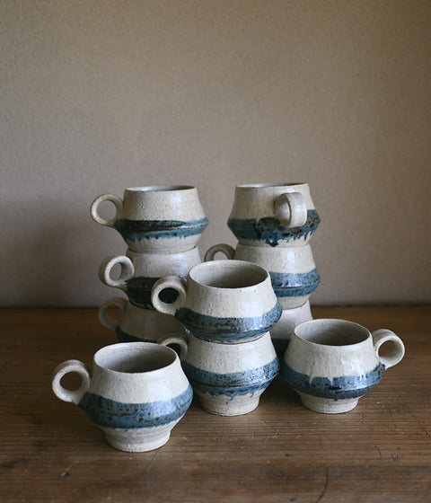 Angular Shaped Mug [Blue Line]