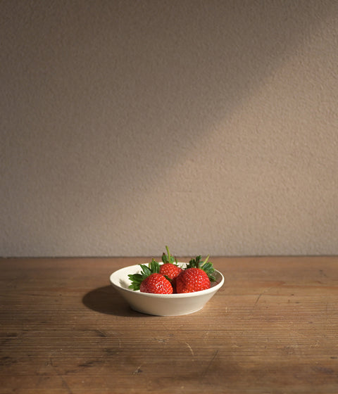 Gunji Pottery Geometric Pattern Small Bowl {White} - sold out