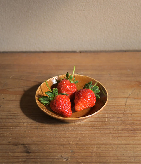 Gunji Pottery Geometric Pattern Small Bowl {Light Brown} - sold out