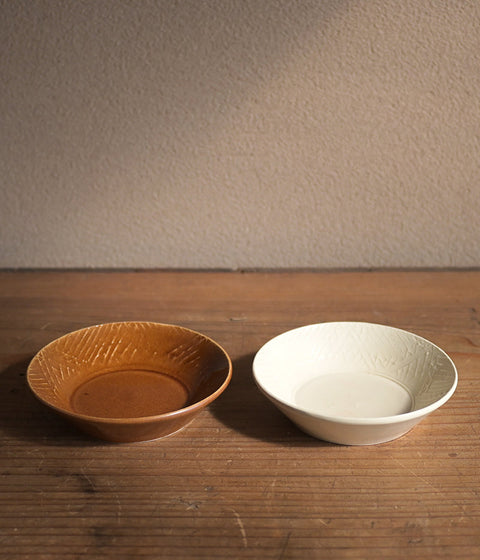 Gunji Pottery Geometric Pattern Small Bowl {Light Brown} - sold out