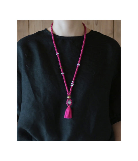 Kumihimo Silk Braided Necklace [C] - sold out