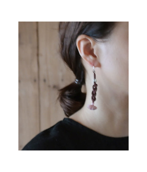 Kumihimo Silk Braided Earrings [B]