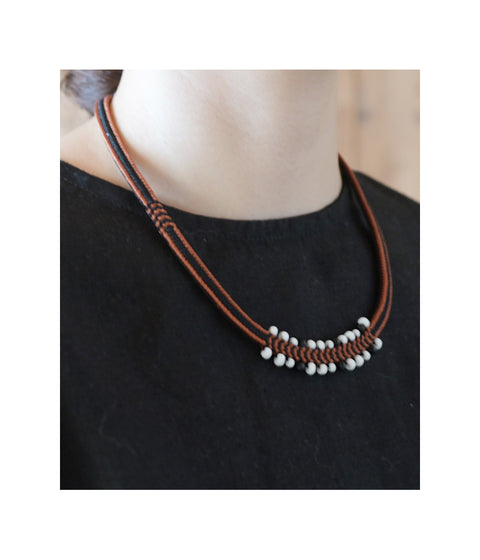 Kumihimo Silk Braided Necklace [B] - sold out